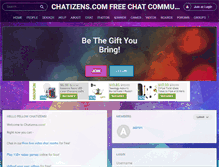 Tablet Screenshot of chatizens.com